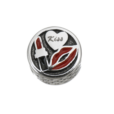 Surgical steel large bead