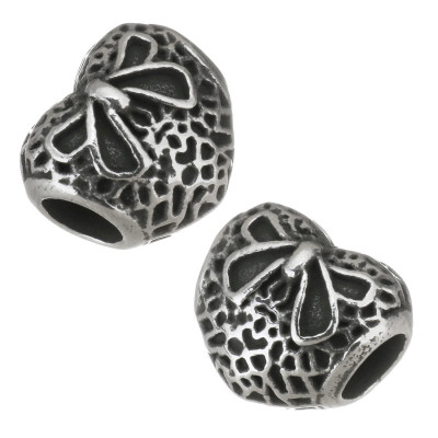 Korálek srdce s mašličkou