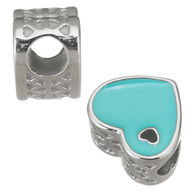 Srdce s emailem výběr s mnoha barevných kombinací chirurgická ocel