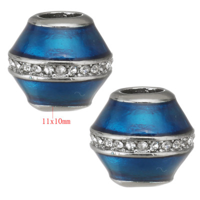 Korálek s páskem šatonů Crystal uprostřed chirurgická ocel