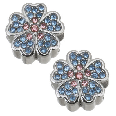 Bead posy with colorful surgical steel chatons