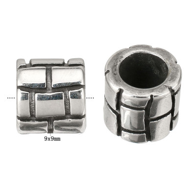 Surgical steel large bead