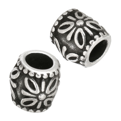 Surgical steel large bead