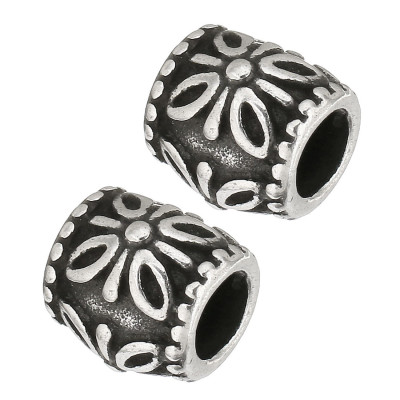 Surgical steel large bead