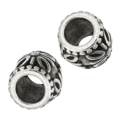 Surgical steel large bead