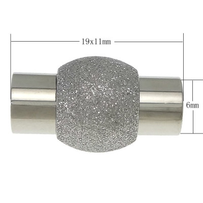 Magnetic fastening with diamond ball in 4 size diameters from surgical steel