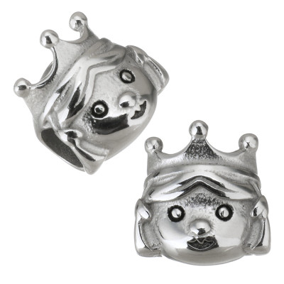 Bead princess or prince of surgical steel