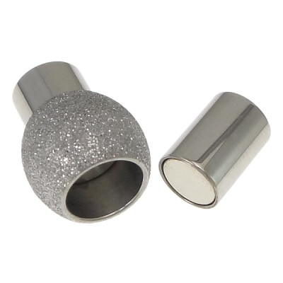 Magnetic fastening with diamond ball in 4 size diameters from surgical steel