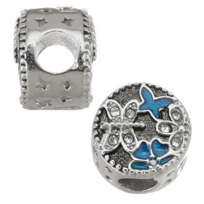 Dragonfly bead made of surgical steel