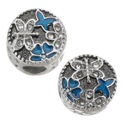 Dragonfly bead made of surgical steel