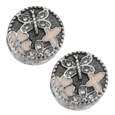 Dragonfly bead made of surgical steel