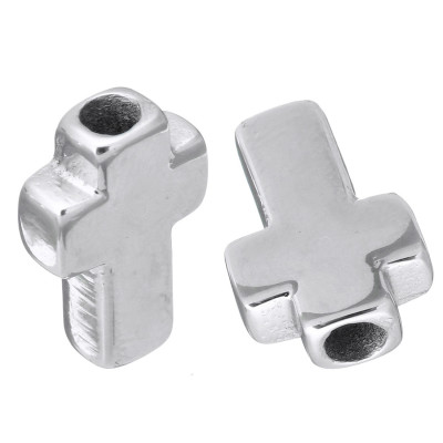 Bead with a small thread cross surgical steel 4 color variants