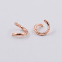 Otevřený spojovací kroužek  6 x 1mm ROSE GOLD z chirurgické oceli