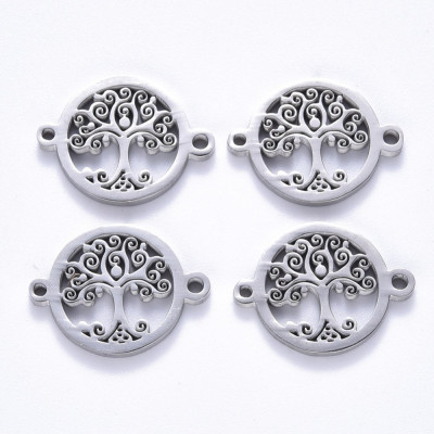 Connector with life tree surgical steel two color variants