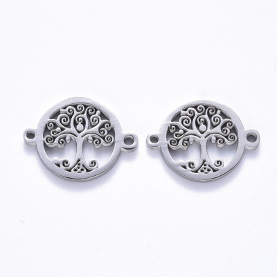 Connector with life tree surgical steel two color variants