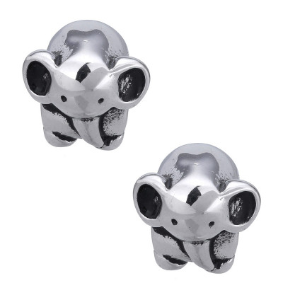 Elephant steel bead with large thread
