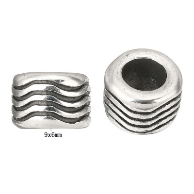 Surgical steel wavy bead