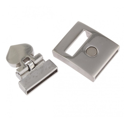 Magnetic fastening made of surgical steel