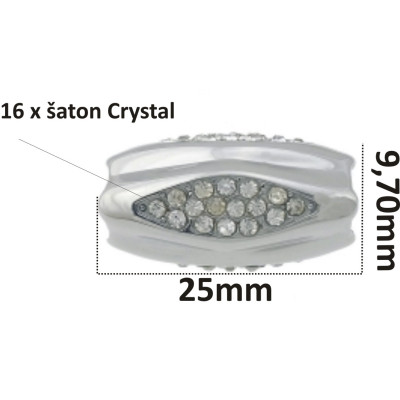 Magnetické zapínání průvlek 6mm z chirurgické oceli