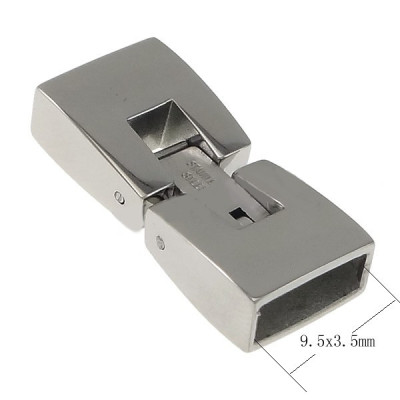 Surgical steel wrist strap