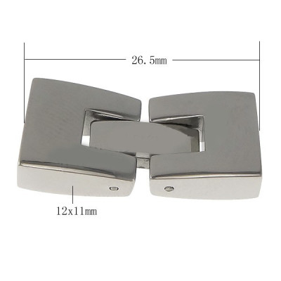 Stainless steel watch band claps