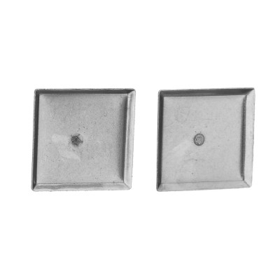Surgical steel square head 9.60mm