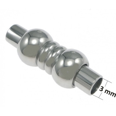 Magnetické zapínání průvlek 3mm z chirurgické oceli