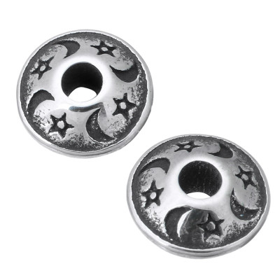Bead with ornaments small surgical steel die