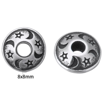 Bead with ornaments small surgical steel die