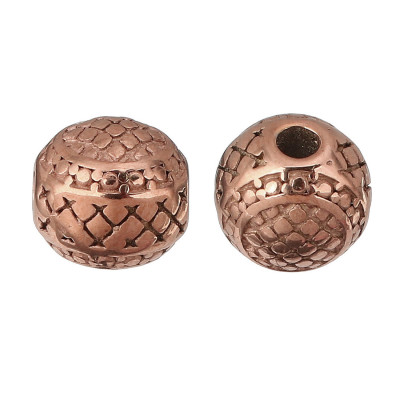 Bead with ornaments surgical steel four color variants