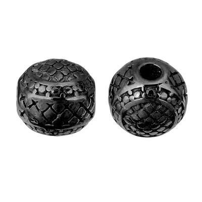 Bead with ornaments surgical steel four color variants