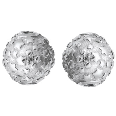 Bead with surgical steel stars