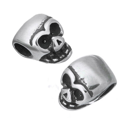 Bead miniature skull surgical steel