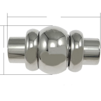 Magnetické zapínání průvlek 3mm z chirurgické oceli