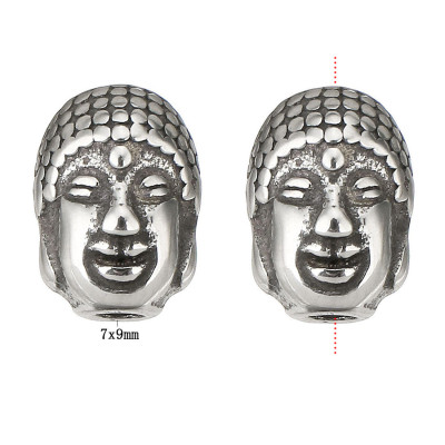 Buddha surgical steel bead