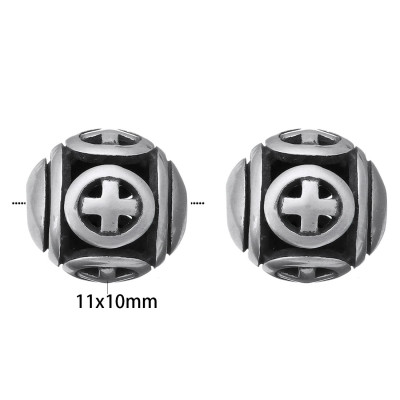 Korálek zdobený z chirurgické oceli