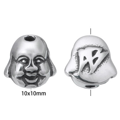 Buddha surgical steel bead