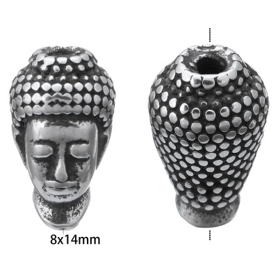 Buddha surgical steel bead