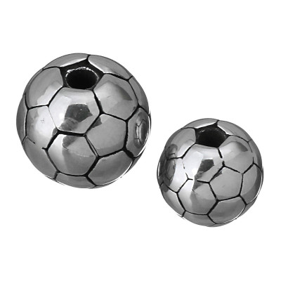 Bead soccer ball surgical steel two variants