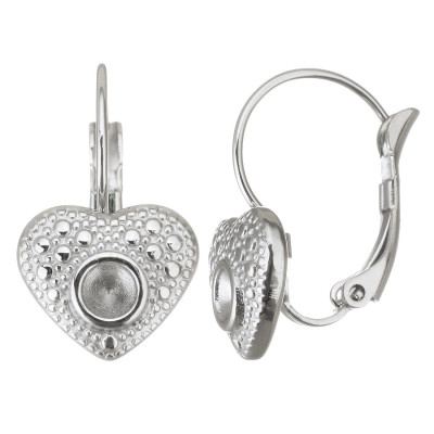 Mechanical earrings made of polished surgical steel