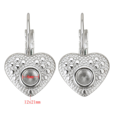 Mechanical earrings made of polished surgical steel