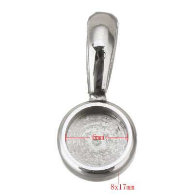 Bowl pendant with flap 6mm