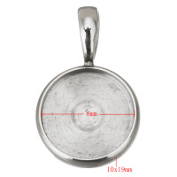 Bowl pendant with flap 8,10,12,14mm
Material: 316 surgical steel
Internal dimensions: 8,10,12,14mm
Price for one piece