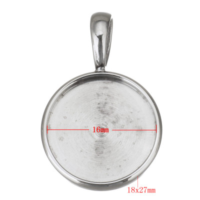 Bowl pendant with flap 16mm