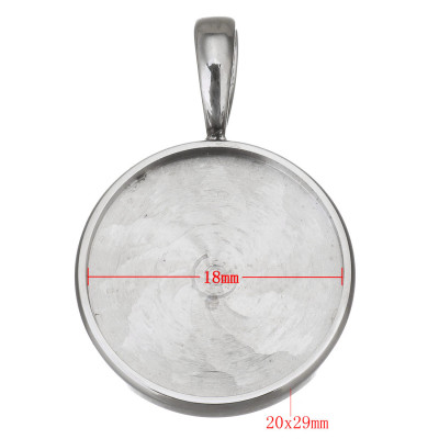 Přívěsek miska se šlupnou 18mm