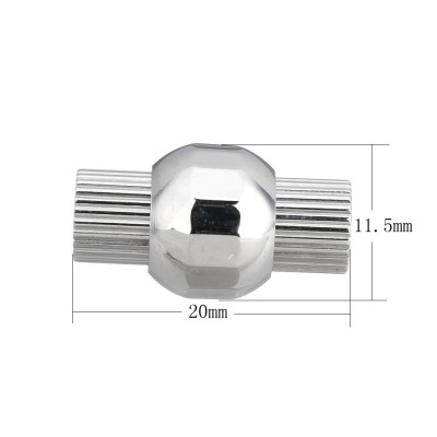 Magnetic fastening 6mm knurled surgical steel dowel