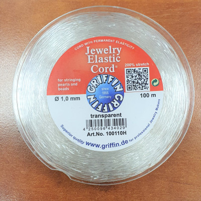 Elastic - Griffin elastic fiber 1mm spool with a length of 100m