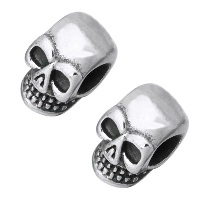 Classic shaped skull skull made of surgical steel