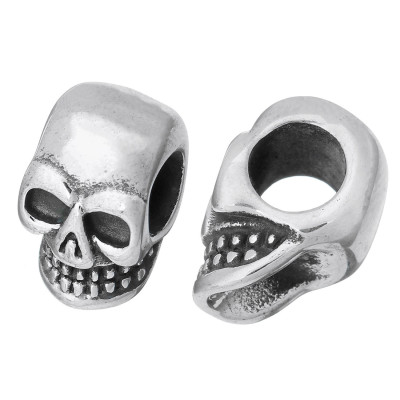 Classic shaped skull skull made of surgical steel