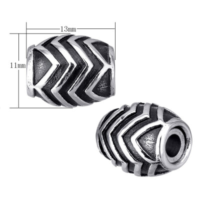 Magnetic closing bead pulling hole 3,2mm from surgical steel